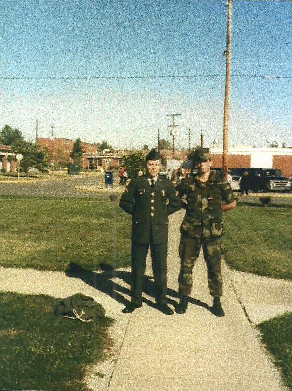 Friendship better than gold Basic with high school buddy at Fort Knox